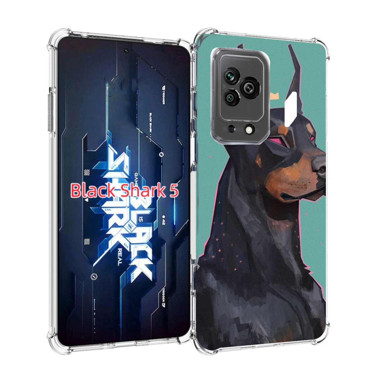 

Чехол MyPads красивый-доберман для Xiaomi Black Shark 5, Прозрачный, Tocco