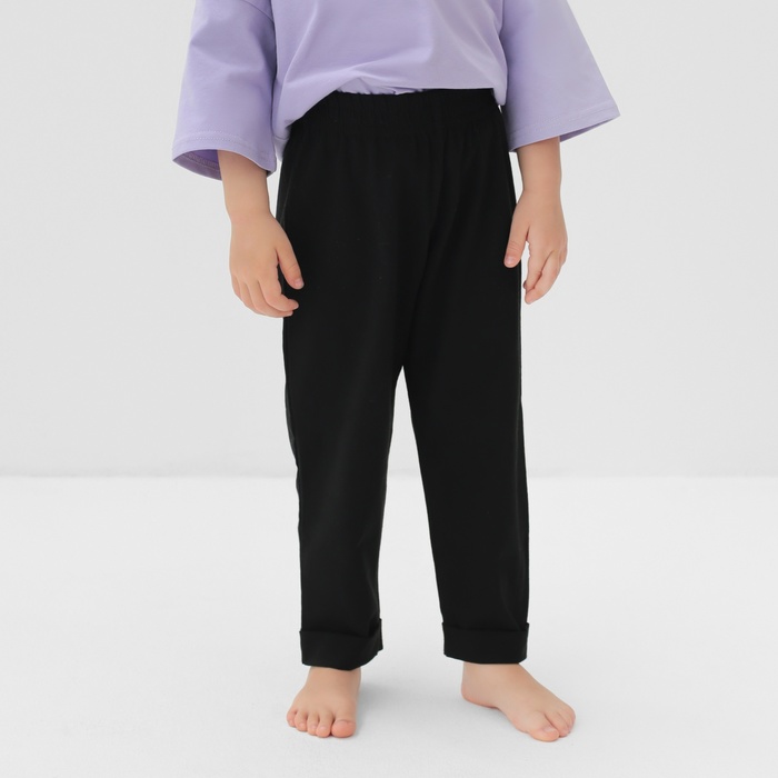 

Брюки для девочки MINAKU, цвет чёрный, рост 98 см, Черный, 71195