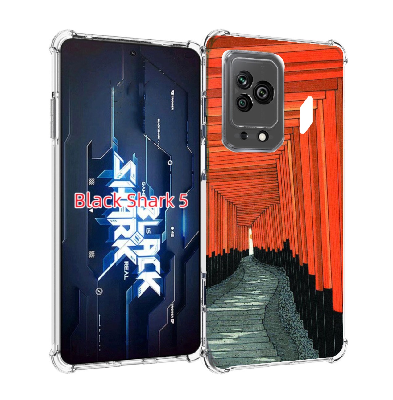 

Чехол MyPads красный коридор для Xiaomi Black Shark 5, Прозрачный, Tocco