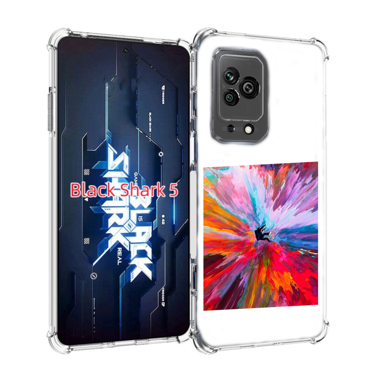 

Чехол MyPads красочный астранавт для Xiaomi Black Shark 5, Прозрачный, Tocco