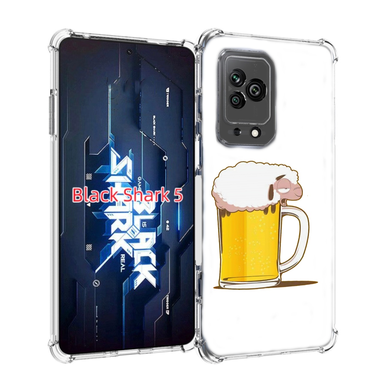 

Чехол MyPads кружка пива для Xiaomi Black Shark 5, Прозрачный, Tocco