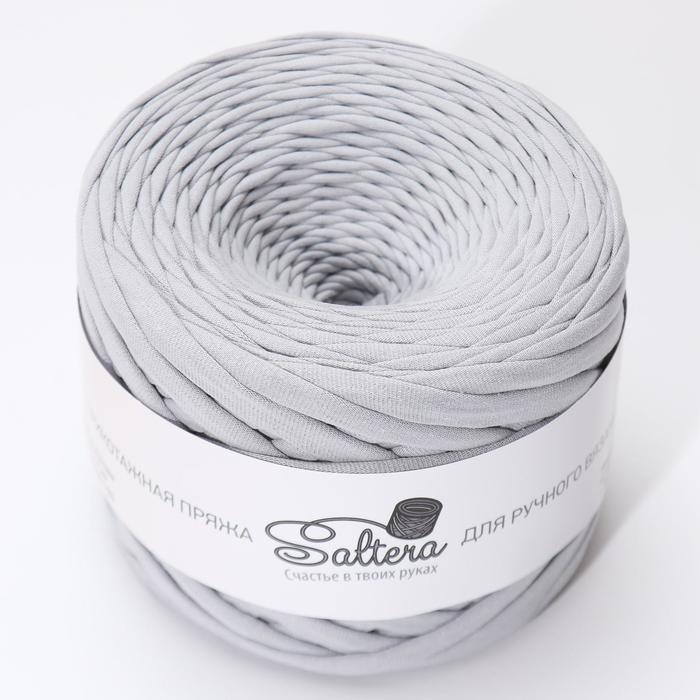 

Пряжа Saltera широкая, 100 мх300 г, 7-9 мм, 10 стальная, Серый