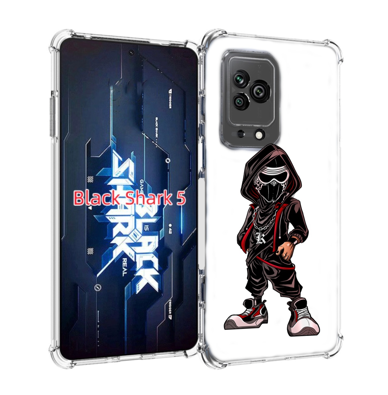 

Чехол MyPads крутой-ниндзя для Xiaomi Black Shark 5, Прозрачный, Tocco