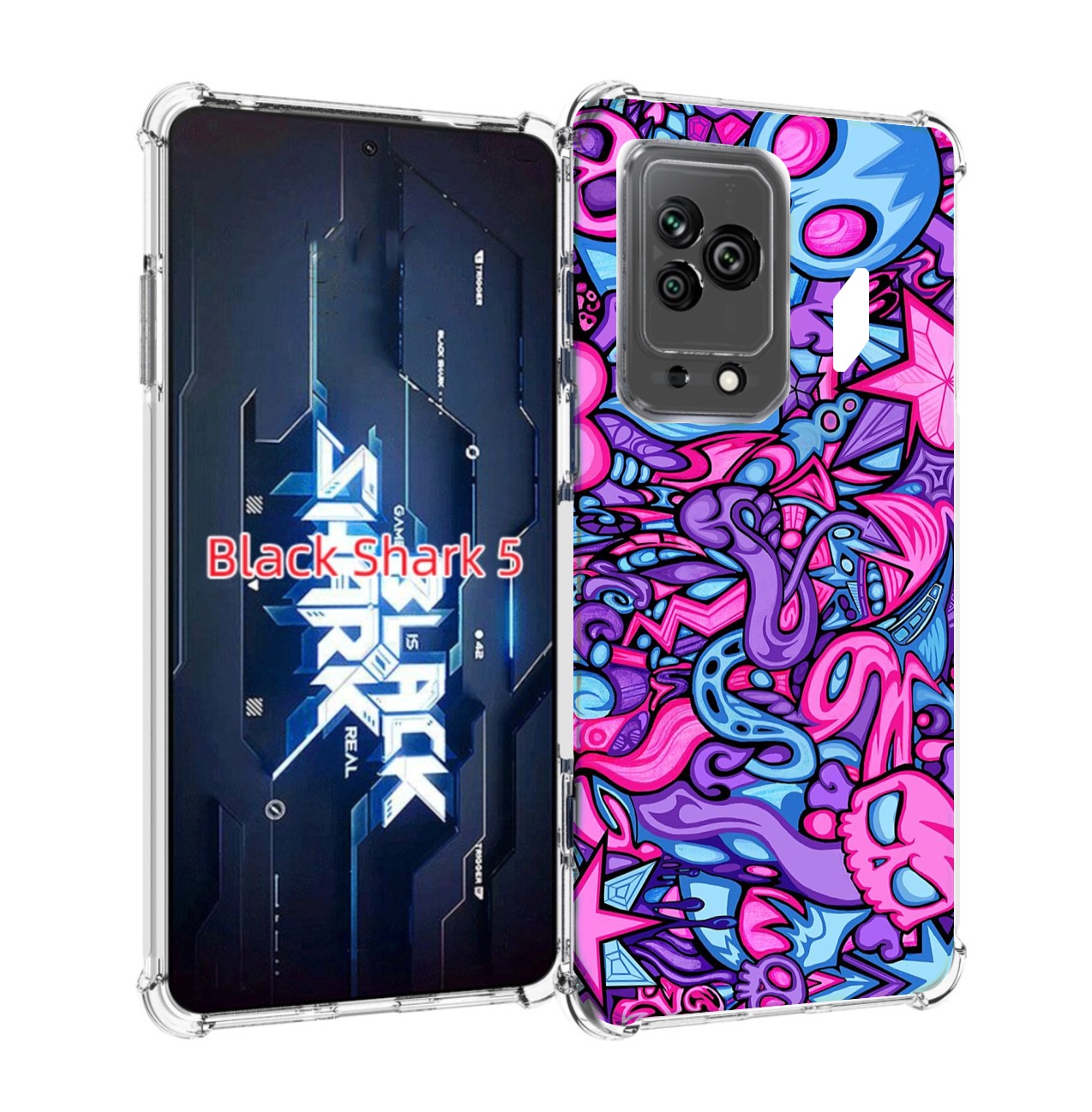 

Чехол MyPads крутой-паттерн для Xiaomi Black Shark 5, Прозрачный, Tocco