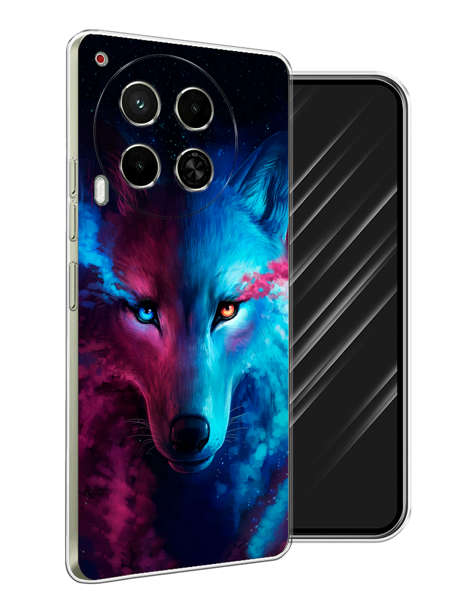 

Чехол Awog на Tecno Camon 30 5G "Волшебный волк", Голубой;розовый, 305550-1