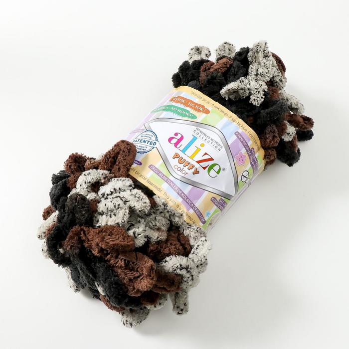 

Пряжа ALIZE Puffy color, 100% микрополиэстер, 100 г, 6083