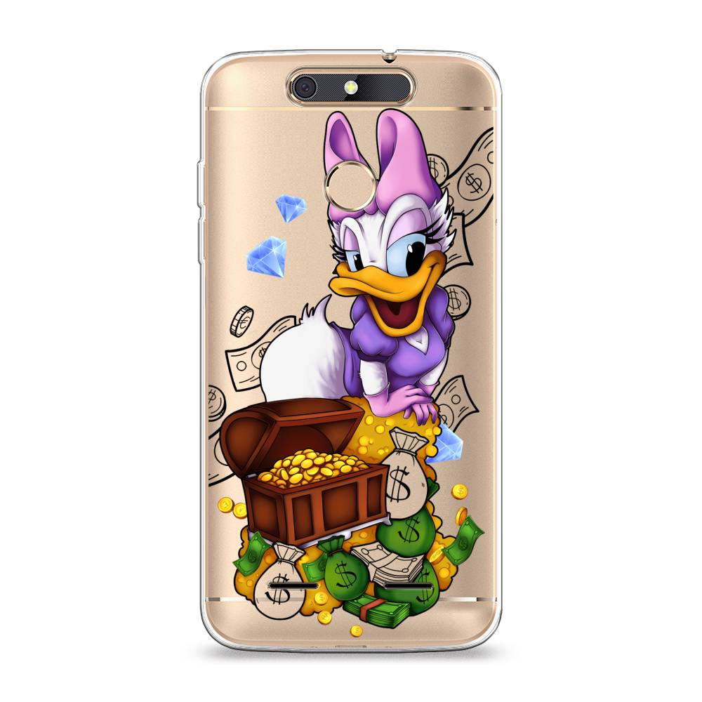 

Чехол на ZTE Blade V8 mini "Rich Daisy Duck", Коричневый;белый;фиолетовый, 131950-6