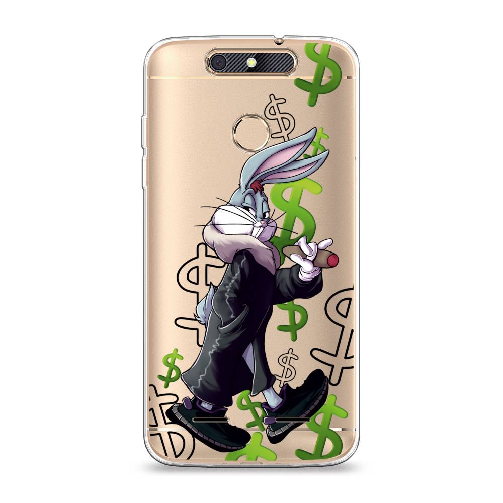 

Чехол на ZTE Blade V8 mini "Rich Bugs Bunny", Зеленый;черный;голубой, 131950-6