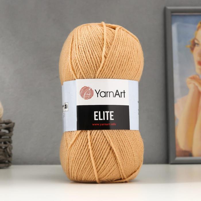

Пряжа YarnArt Elite, 100% акрил, 300 м/100 гр, (805 песочный), Бежевый