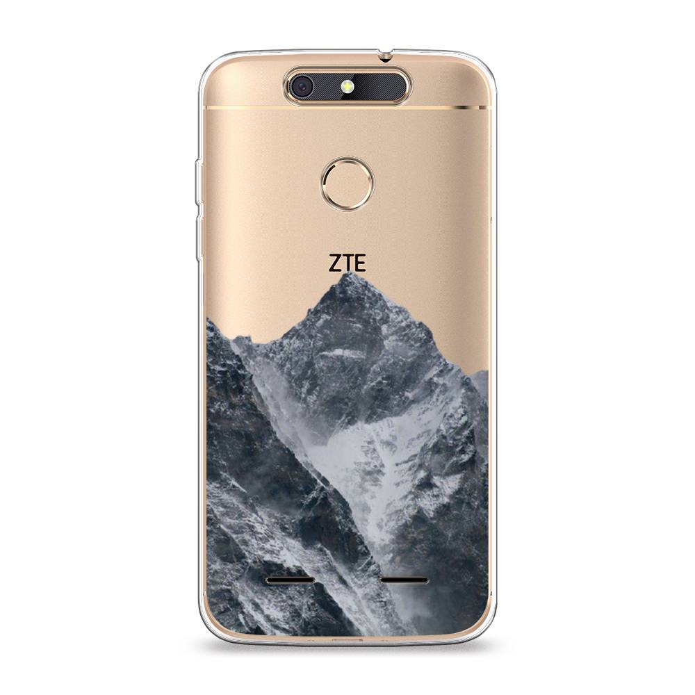 

Чехол на ZTE Blade V8 mini "Горы арт 4", Серый;бежевый, 131950-2