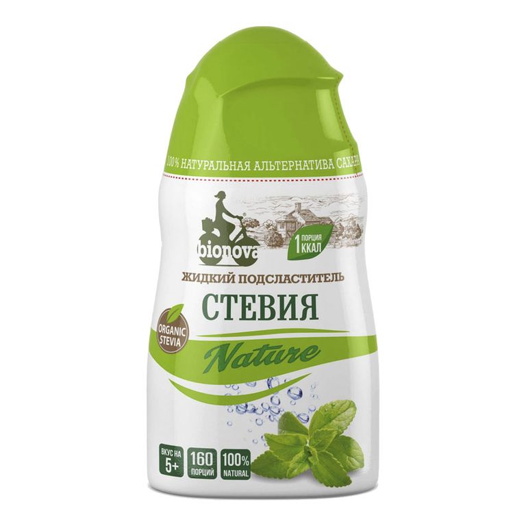 Сахарозаменитель Bionova Nature стевия, жидкий 80 г