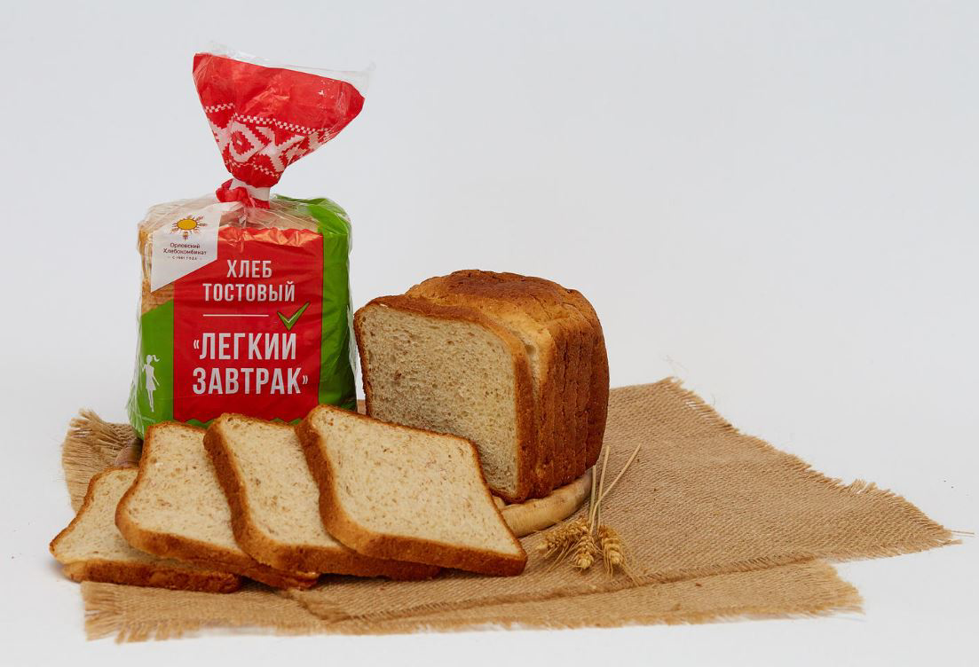 фото Хлеб белый орловский хлебокомбинат легкий завтрак тостовый 300 г