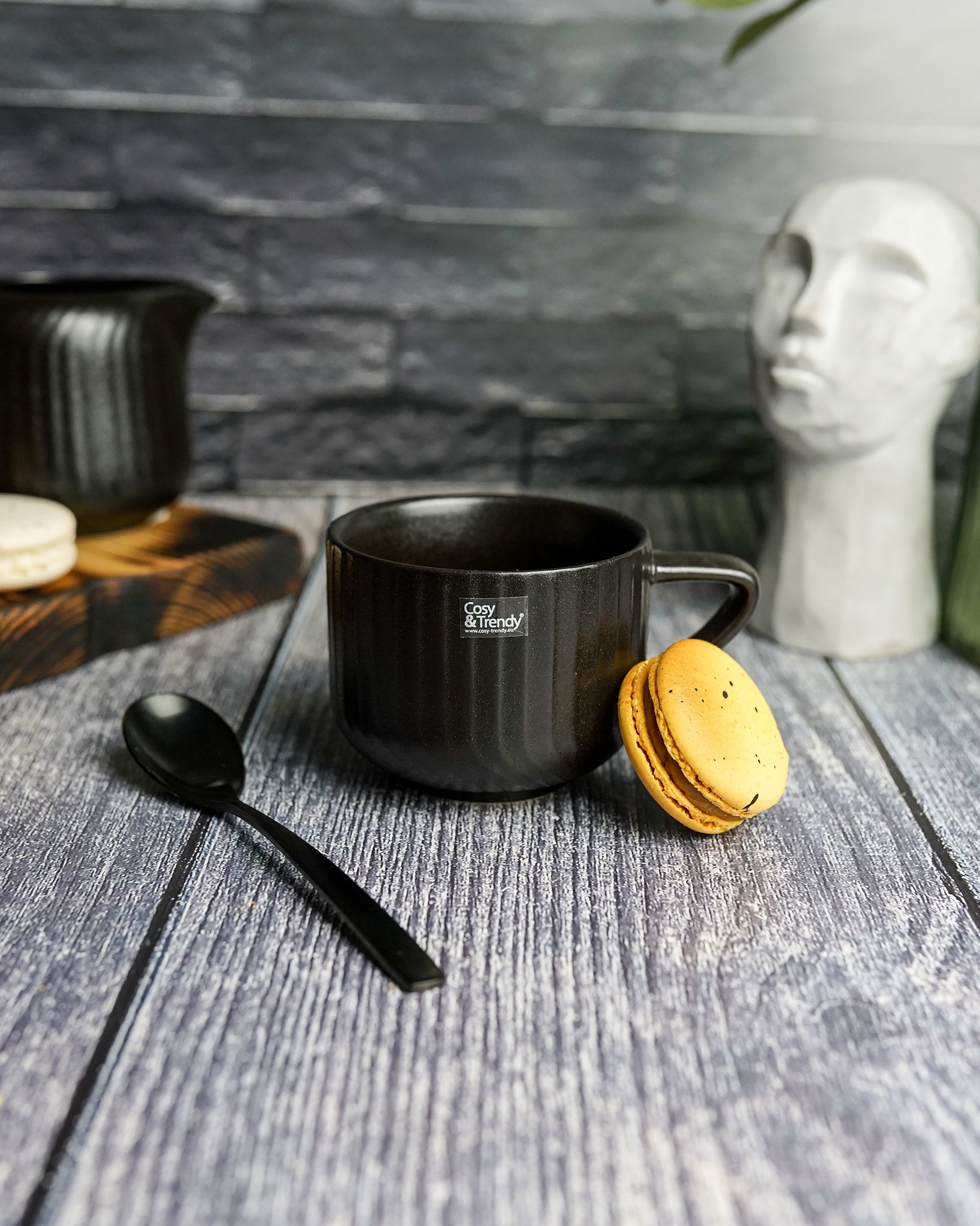 

Чашка Cosy & Trendy Dakota Black черная 200 мл. керамика