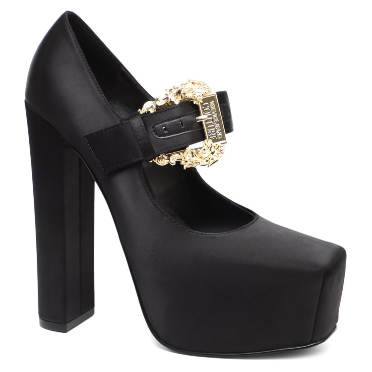 

Туфли женские Versace Jeans Couture 75VA3S03 черные 35 EU, Черный, 75VA3S03