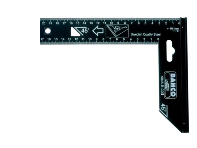 Угольник ВАНСО, 9045-B-200, углы на 45 и 90 градусов, длина 200 мм