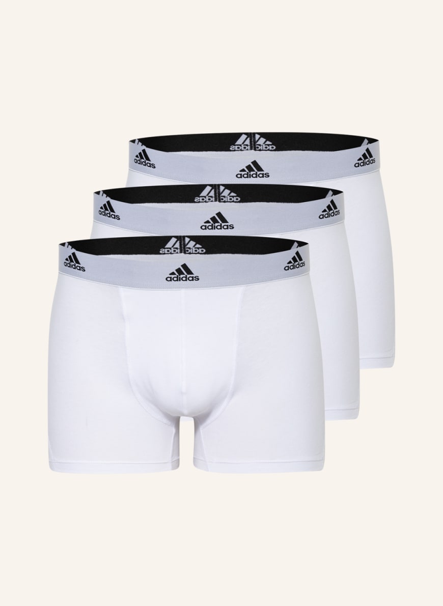 Комплект трусов мужских Adidas 1001274141 белых 2XL (доставка из-за рубежа)