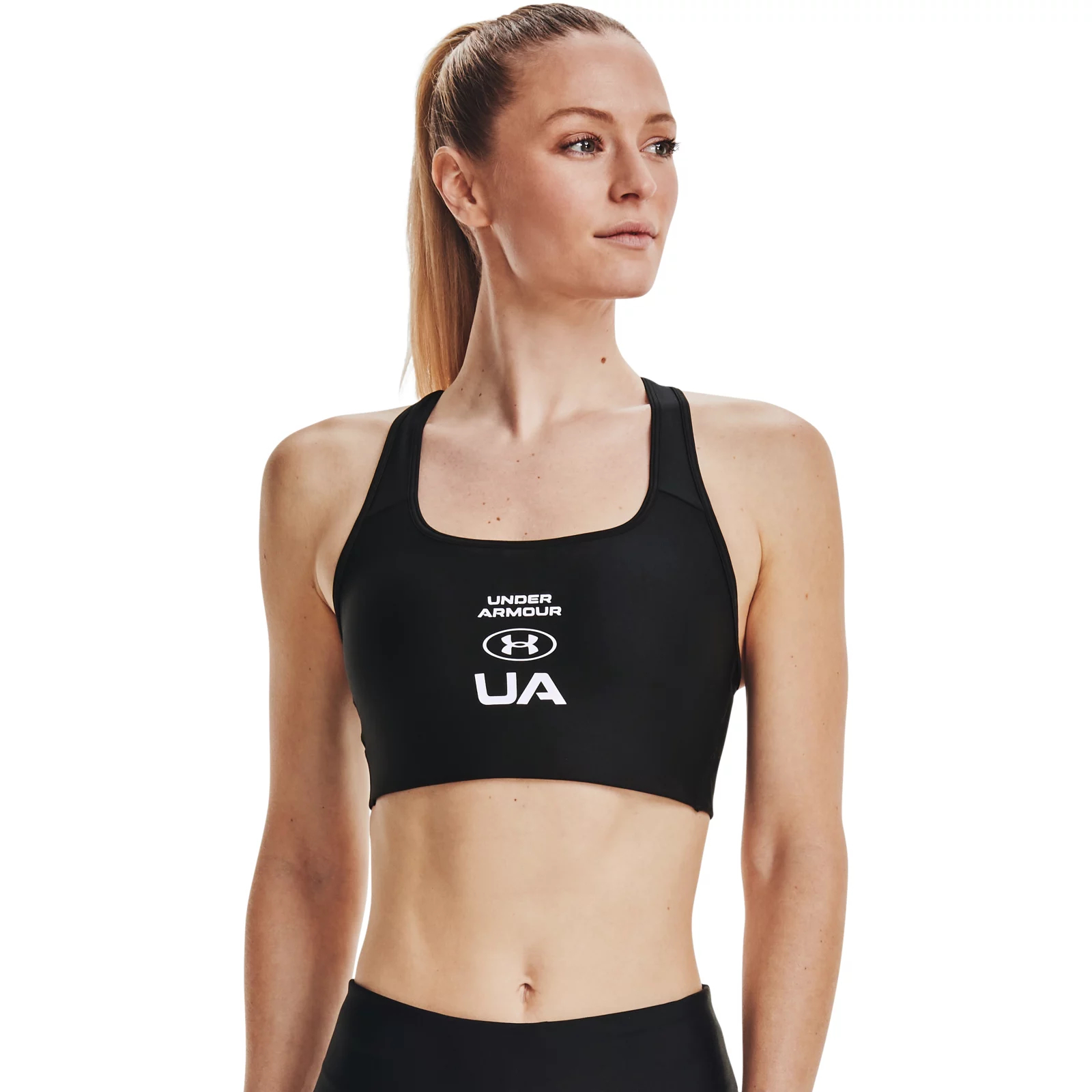 фото Топ женский under armour crossback graphic bra черный xs