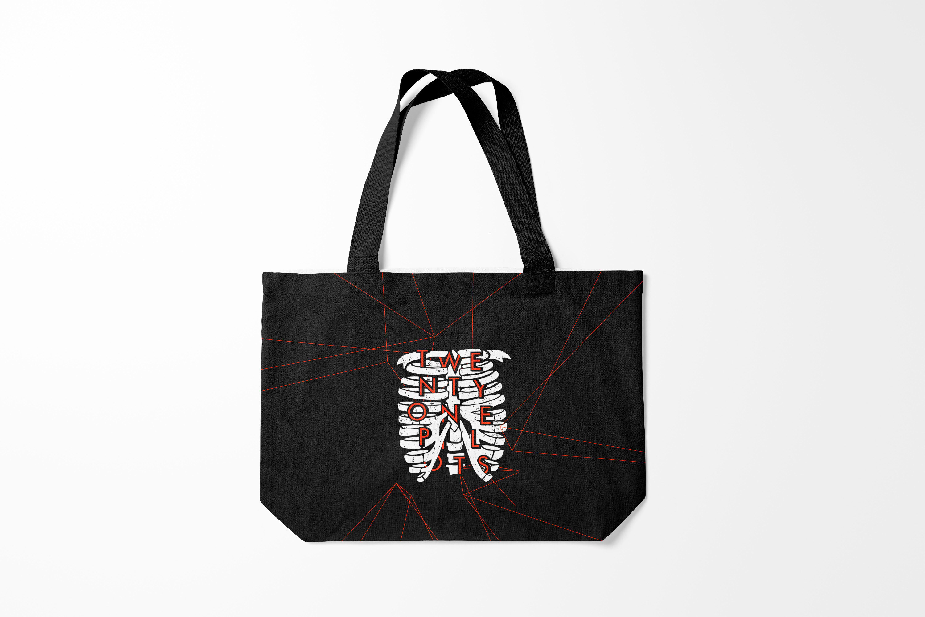 

Сумка шoппер унисекс Burnettie Twenty one pilots TOP, черный, Twenty one pilots TOP