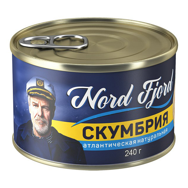 Скумбрия Nord Fjord в собственном соку 240 г