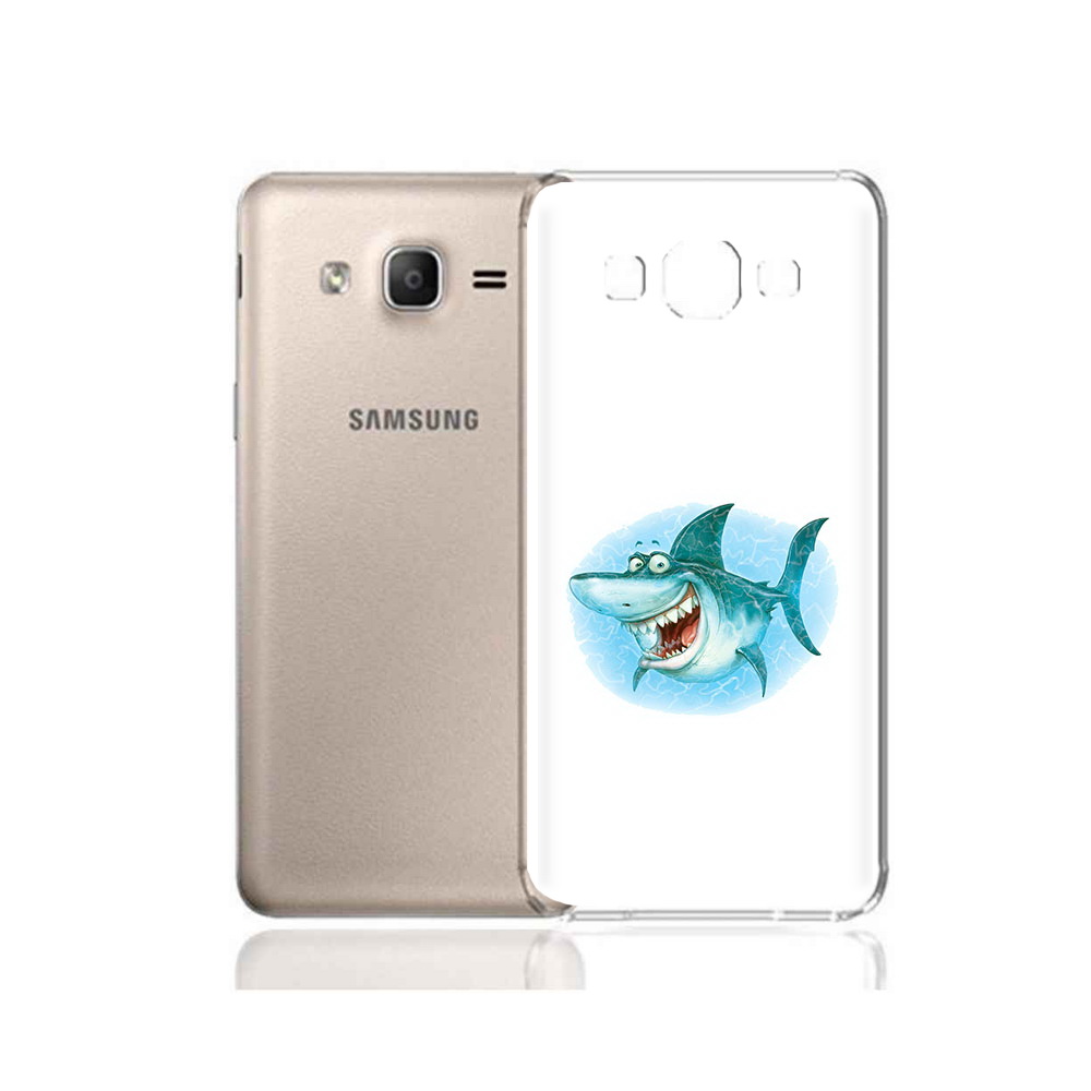 

Чехол MyPads Tocco для Samsung Galaxy A7 (2015) веселая акула (PT11625.595.261), Прозрачный, Tocco