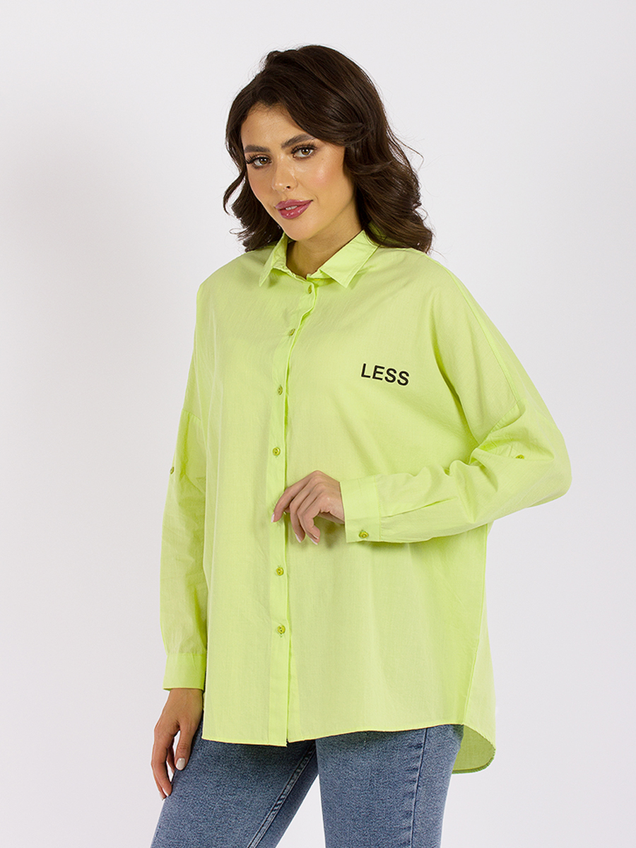 Рубашка женская SHEPARIS GD57000860 зеленая ONE SIZE