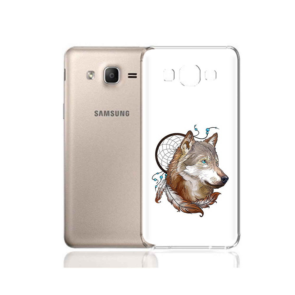 

Чехол MyPads Tocco для Samsung Galaxy A7 (2015) волк и ловец снов (PT11625.595.269), Прозрачный, Tocco