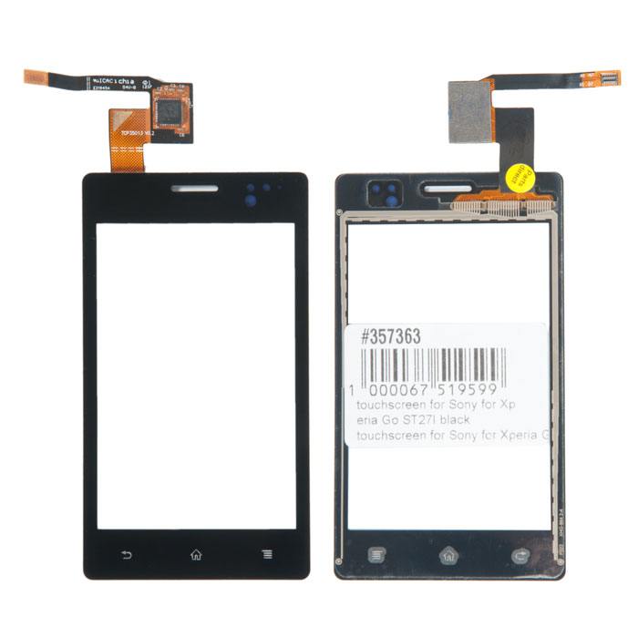Тачскрин для Sony для Xperia Go ST27I черный