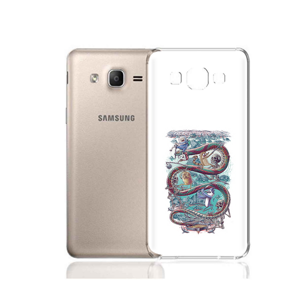 

Чехол MyPads Tocco для Samsung Galaxy A7 (2015) время приключений страшилка, Прозрачный, Tocco