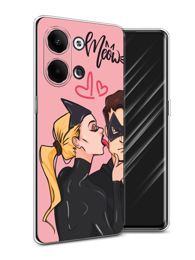 

Чехол Awog на Oppo Reno 9 "Kiss of Cat Woman", Розовый;черный;бежевый, 2512750-1