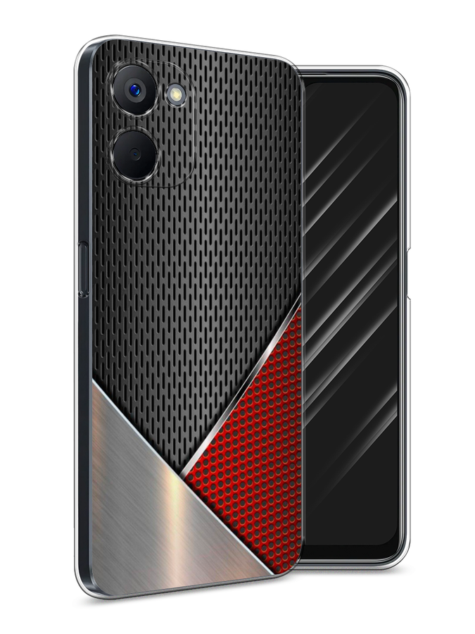 

Чехол Awog на Realme V20 "Стальной металл", Черный;красный;серебристый, 2512950-1