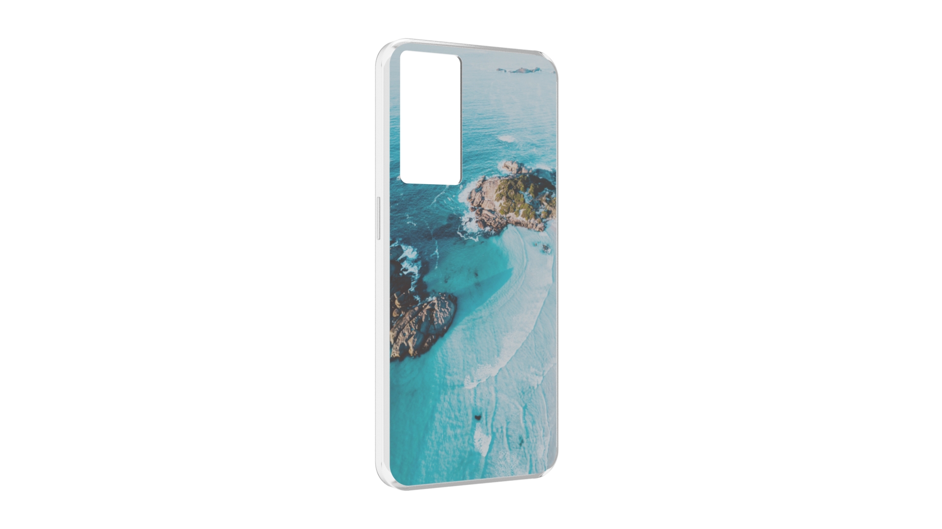 

Чехол MyPads красивый голубой залив для OPPO A96 5G / Reno7 Lite / Reno 7Z / F12 Pro 5G, Прозрачный, Tocco