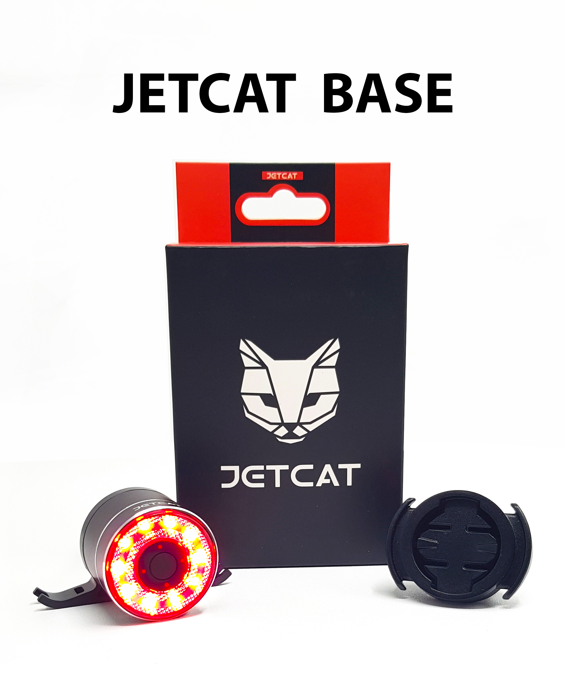 Фонарь велосипедный задний JETCAT Flashmax Base, аккумуляторный