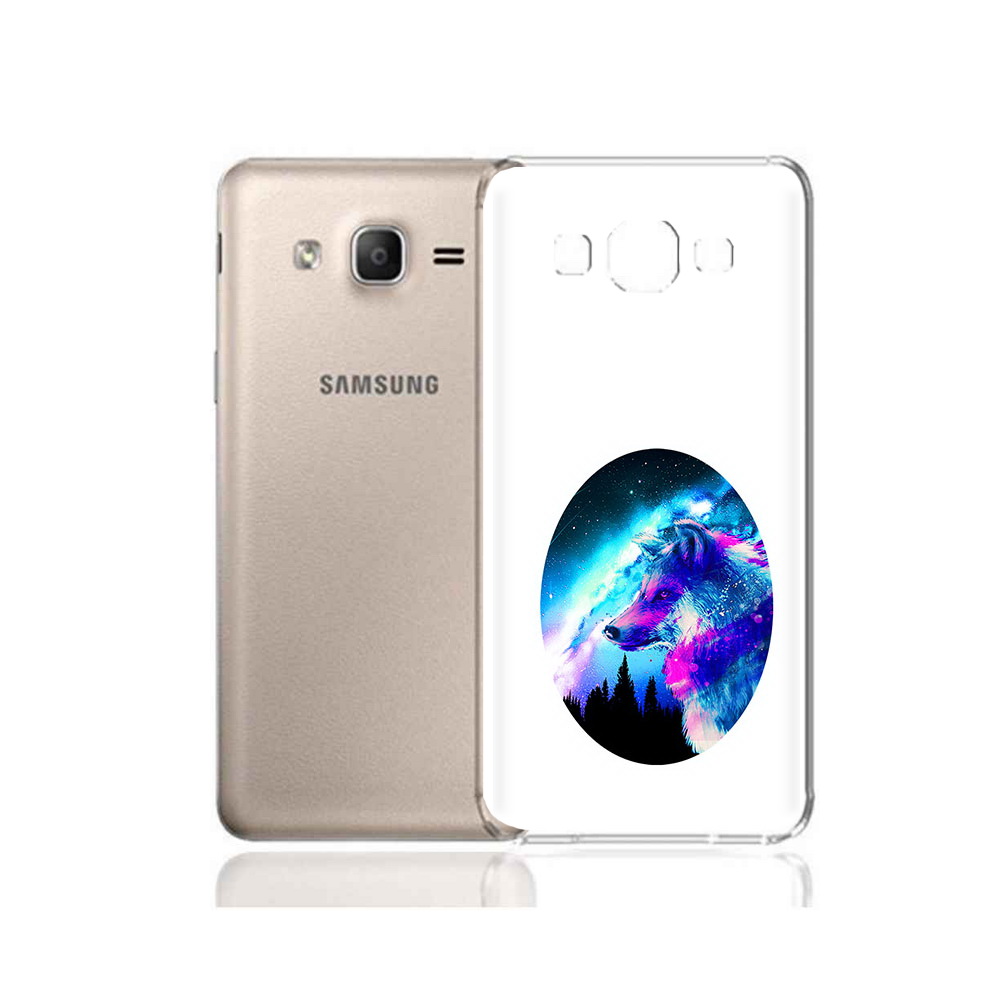 Чехол MyPads Tocco для Samsung Galaxy A7 (2015) голубой волк (PT11625.595.293)