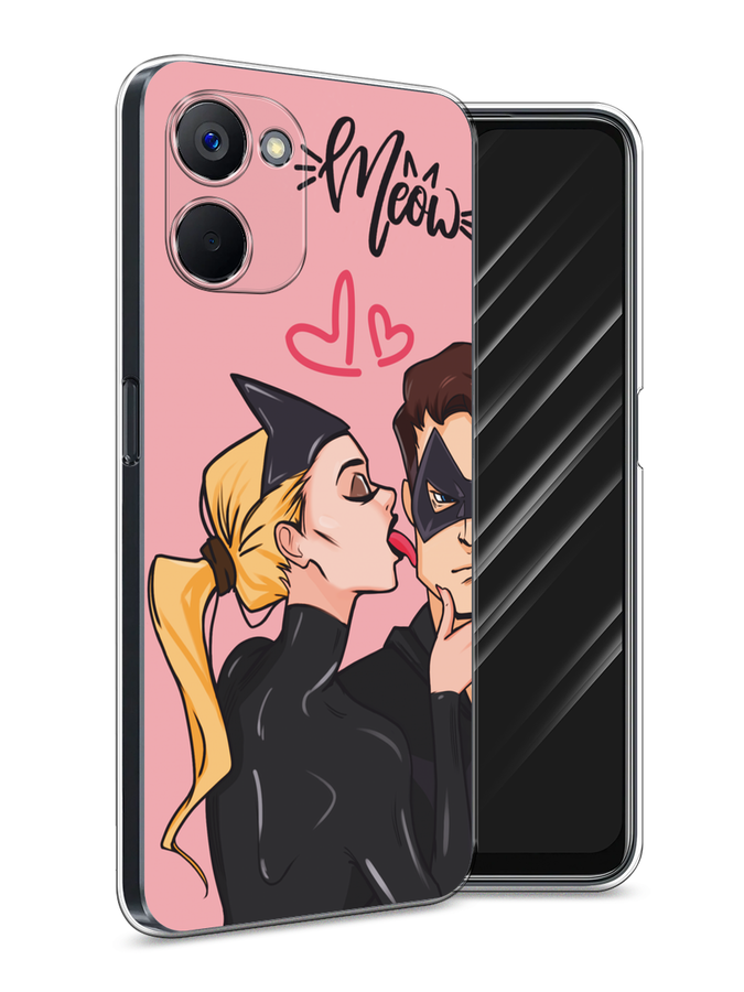 

Чехол Awog на Realme V20 "Kiss of Cat Woman", Розовый;черный;бежевый, 2512950-1