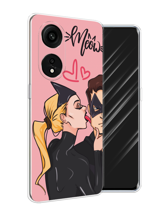 

Чехол Awog на OPPO Reno 8T 5G "Kiss of Cat Woman", Розовый;черный;бежевый, 2513150-1
