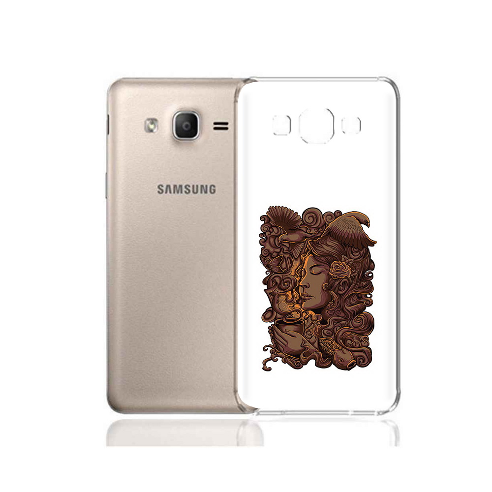 

Чехол MyPads Tocco для Samsung Galaxy A7 (2015) девушка с длинными волосами абстракция, Прозрачный, Tocco