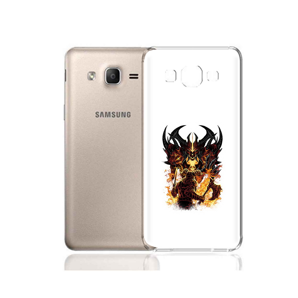 

Чехол MyPads Tocco для Samsung Galaxy A7 (2015) демон shadow fiend (PT11625.595.318), Прозрачный, Tocco