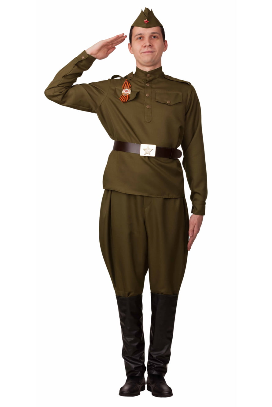 

Костюм карнавальный мужской Батик 6394402 хаки 44, 6394402
