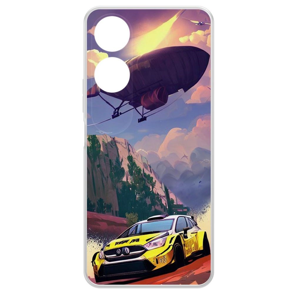 

Чехол-накладка Krutoff Clear Case Гонка для Honor X5 Plus, Прозрачный