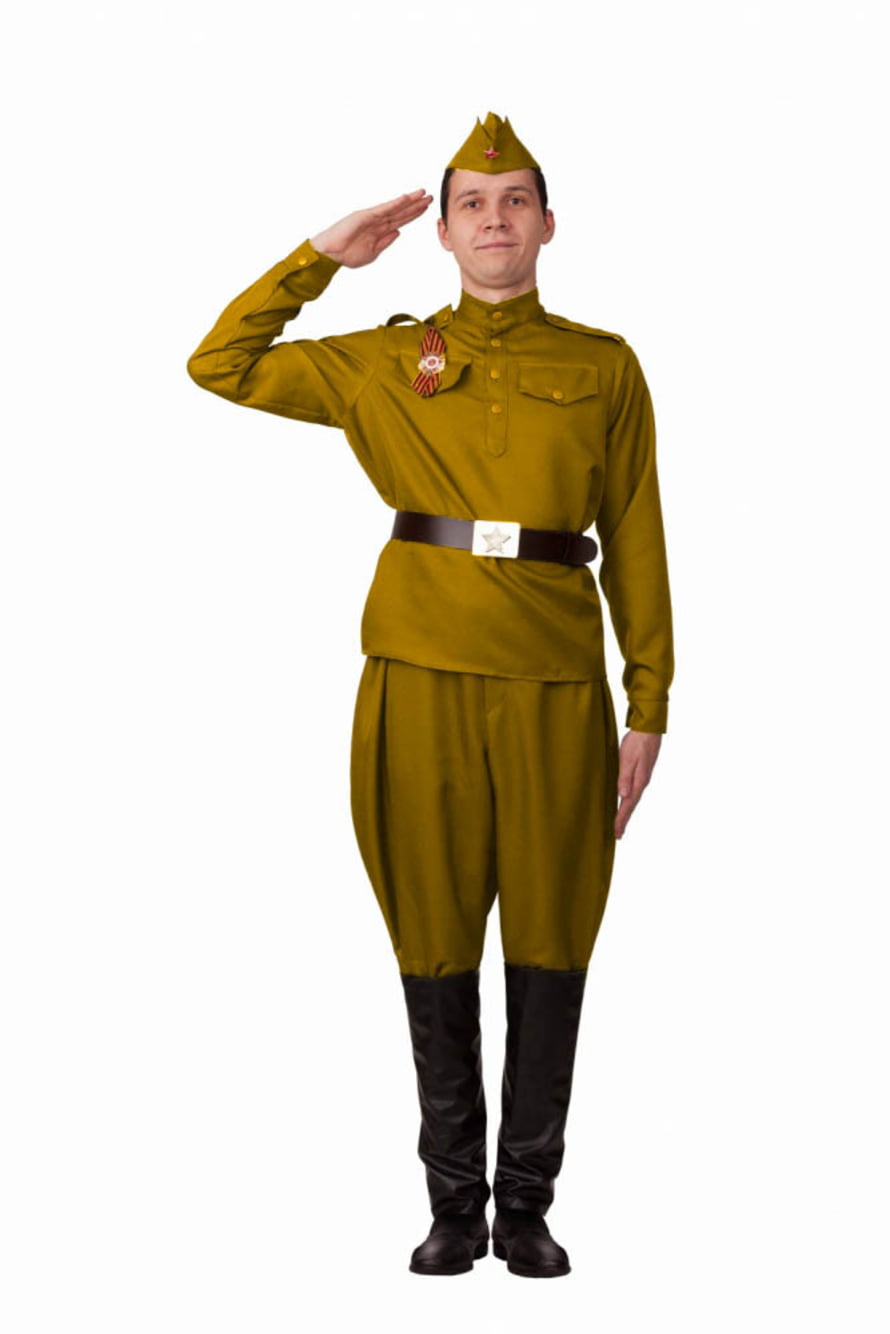 

Костюм карнавальный мужской Батик 7545469 хаки 44, 7545469