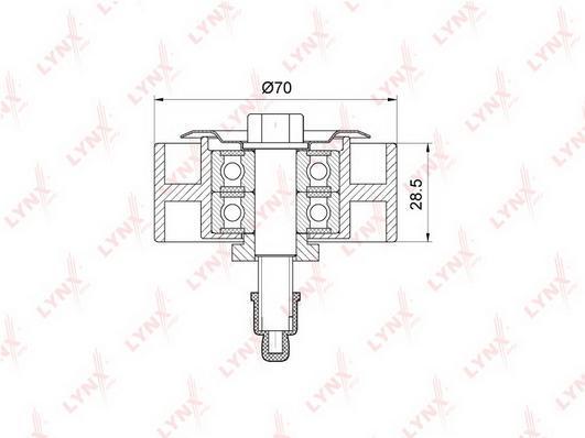 

Ролик направляющий приводной Toyota Hilux VII/Land Cruiser 90/Land Cruiser Prado 00>15 Lyn