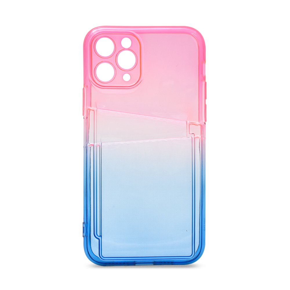 

Чехол с картхолдером на Apple iPhone 11 Pro розово-голубой, Розовый;голубой, KSHL-123