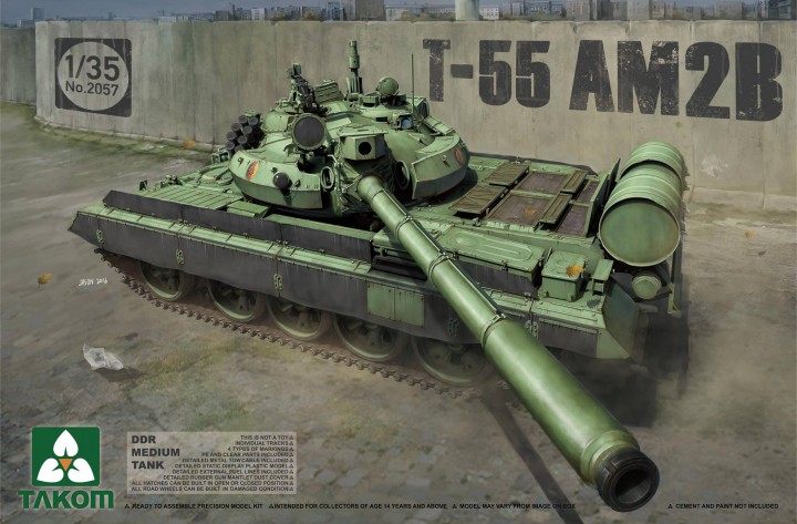 фото Сборная модель takom 1/35 ddr medium tank t-55 am2b 2057