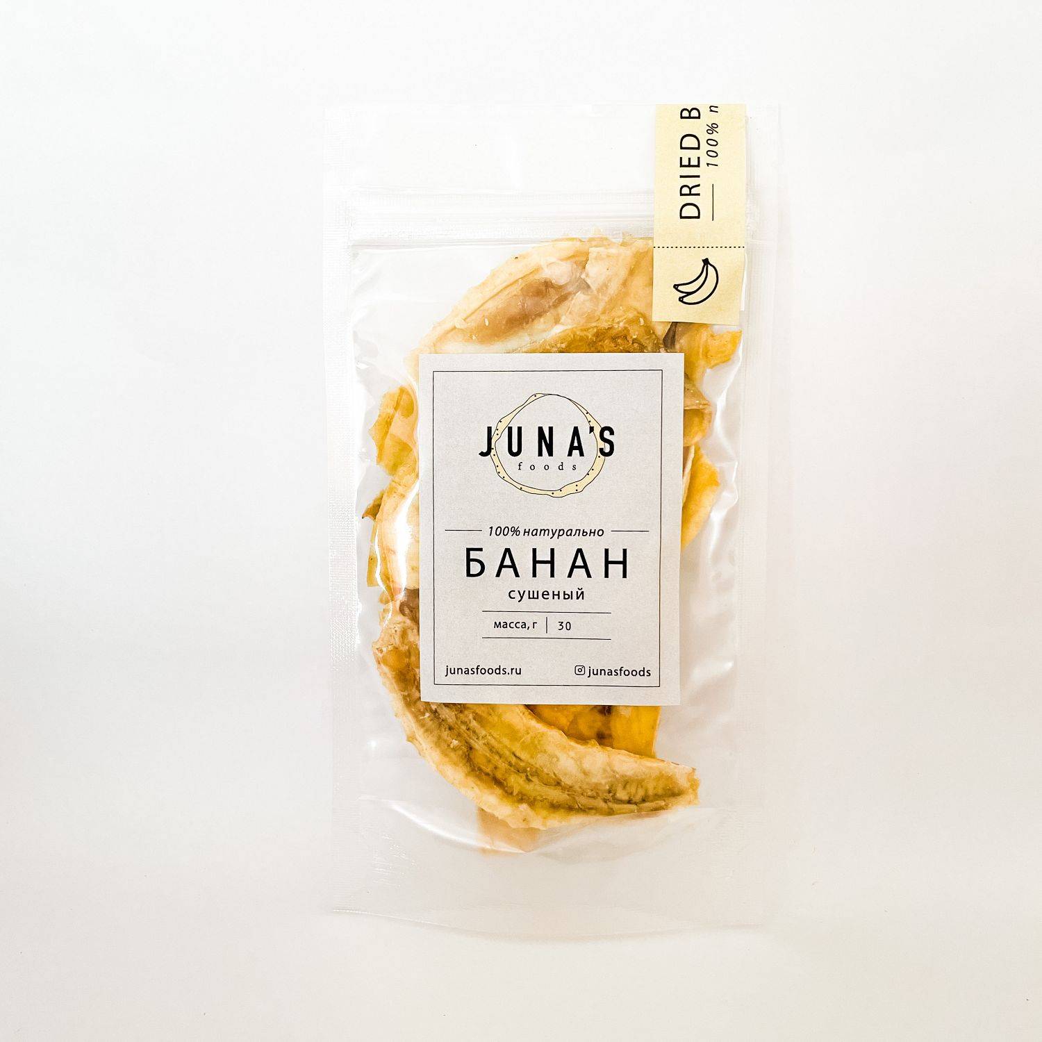 

Банан Juna’s Foods Foods сушеный 30 г