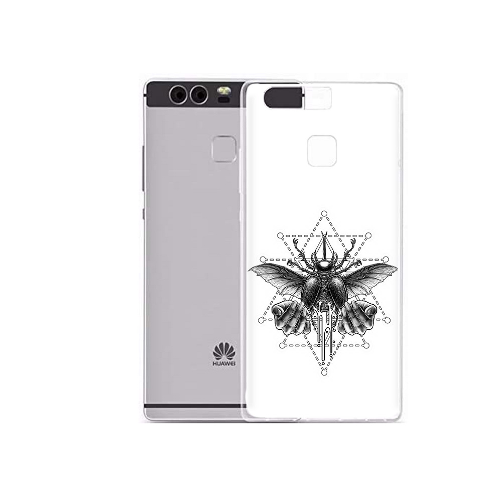 

Чехол MyPads Tocco для Huawei P9 Plus скарабей (PT31455.54.601), Прозрачный, Tocco
