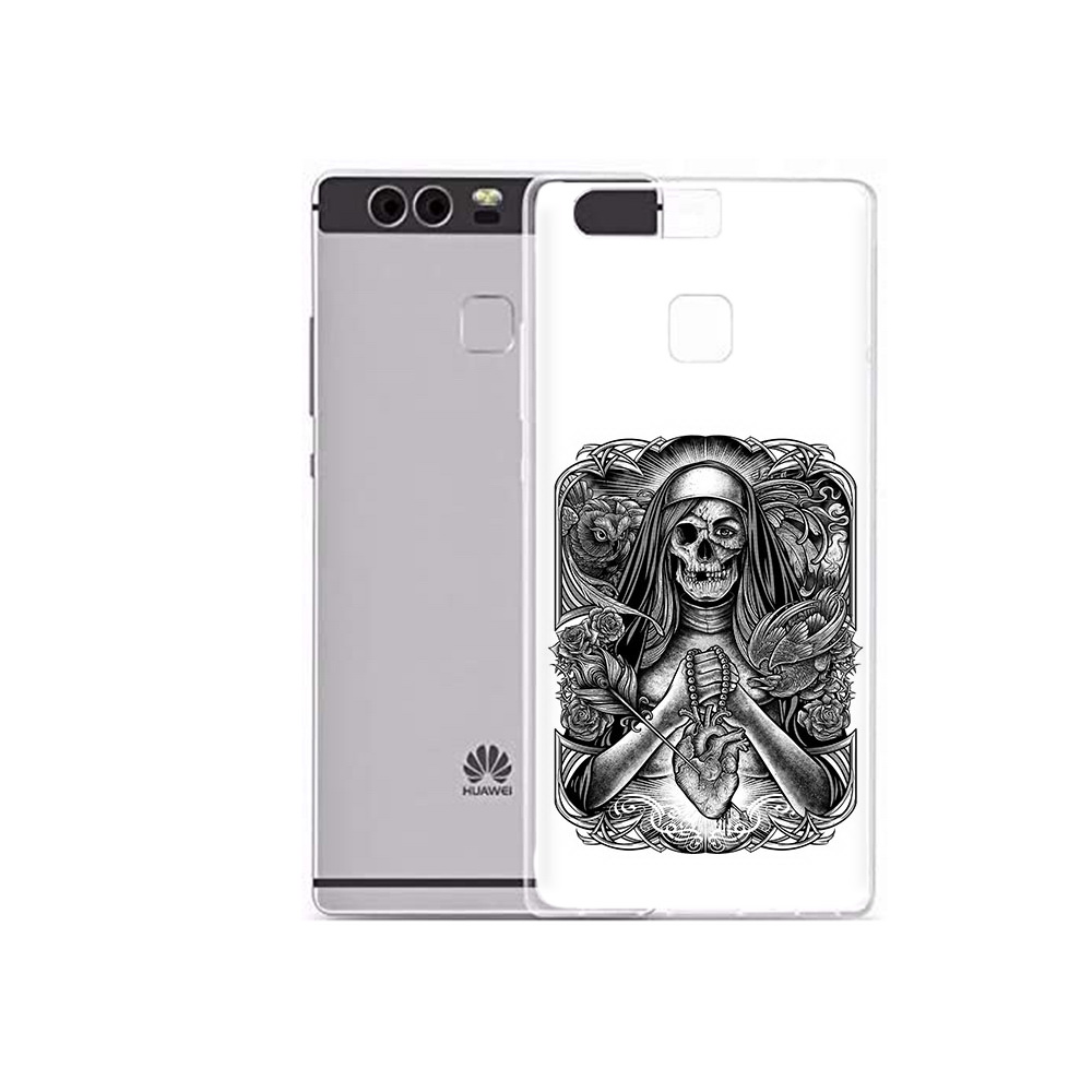 

Чехол MyPads Tocco для Huawei P9 Plus скелет с сердцем (PT31455.54.603), Прозрачный, Tocco