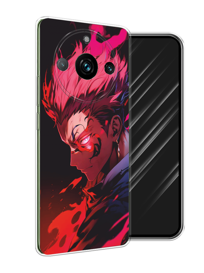 

Чехол Awog на Realme 11 Pro "Взгляд Сукуны", Розовый;красный;черный, 2514250-1