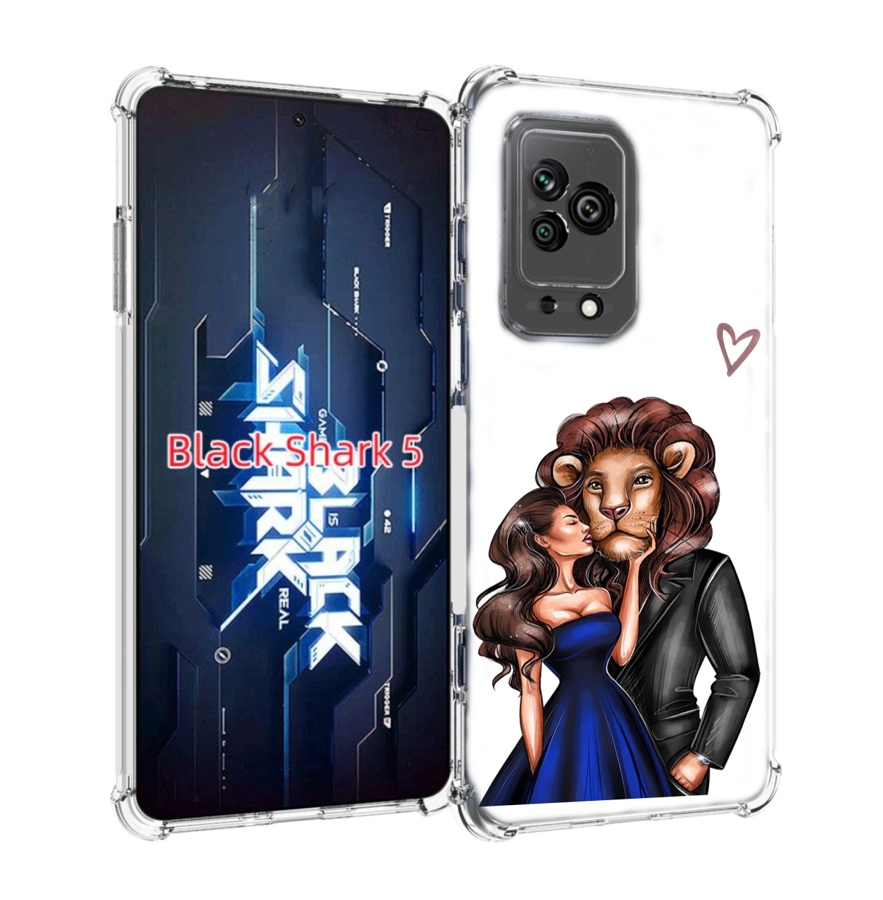 

Чехол MyPads лев-в-смокинге для Xiaomi Black Shark 5, Прозрачный, Tocco