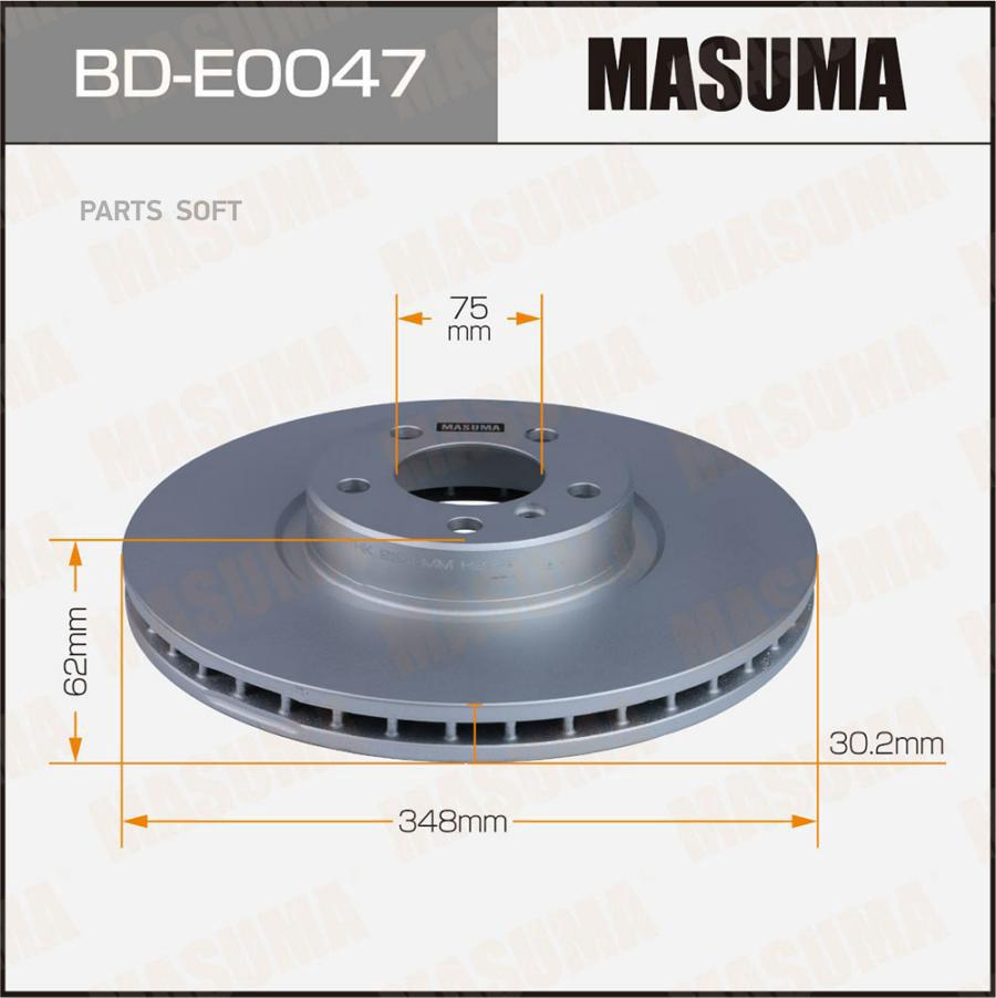 

Тормозной диск MASUMA передний для X5 E70, X6 F16 BDE0047
