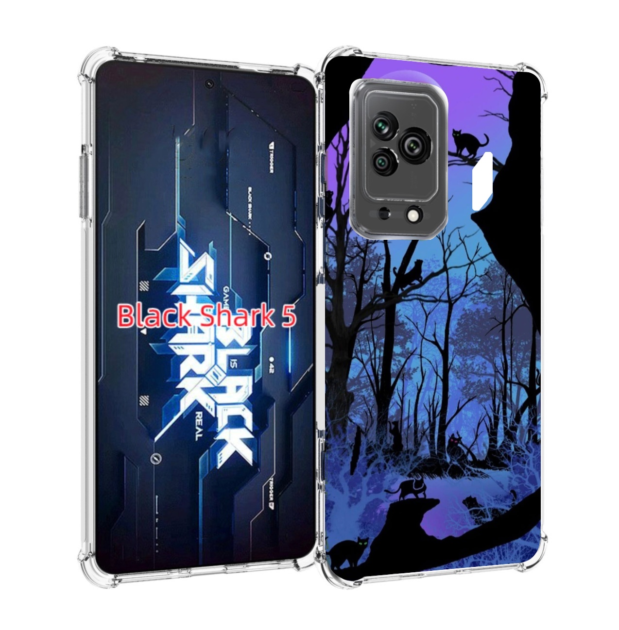 

Чехол MyPads лес внутри кота для Xiaomi Black Shark 5, Прозрачный, Tocco